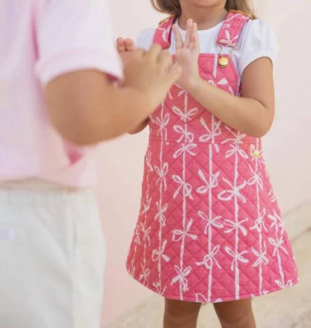 NEW BEAUFORT BONNET girls quilted channing choo jumper in pink